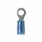 Panduit Ring Terminal, #6 Stud Size, 14 AWG, 1,000 V, Nylon Insulated, Blue, 100 PK PNF14-6R-C - alternate 1